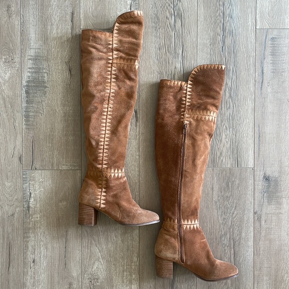 Coconuts by Matisse over the knee suede boots Moon - Picture 3 of 10